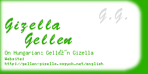 gizella gellen business card